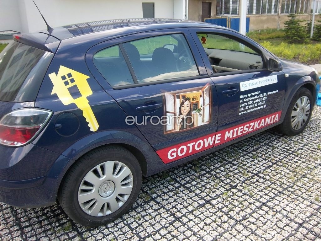 reklama na samochodzie - oklejanie pojazdów Kraków