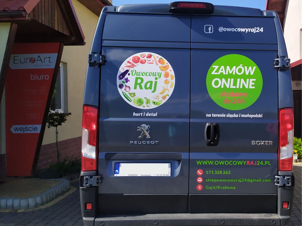 reklama na samochodzie Kraków - oklejanie pojazdów